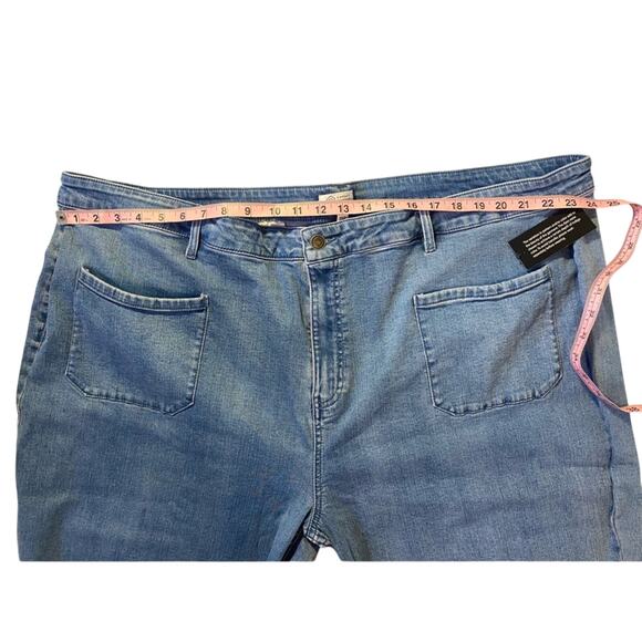 Candace Cameron Bure Jeans Womens Plus Size 30W NEW Wide Leg Casual Blue Pants - Picture 11 of 13